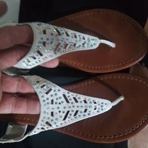 White pearl sandles